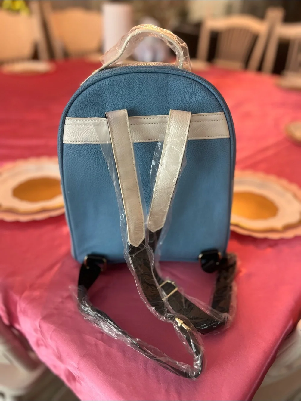 Cinderella Blue Fairy Tale Castle Clock Mini Backpack